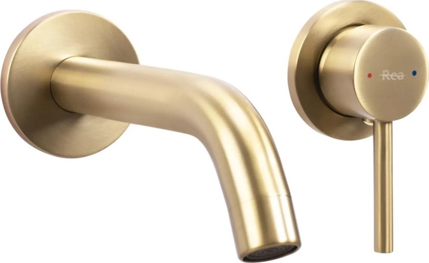 REA-B5334 - Baterie pentru lavoar OWEN, montaj încastrat, auriu periat