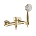 REA-B5501 - Set de duș ONTARIO cu baterie, finisaj auriu periat