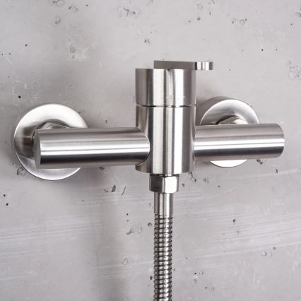 REA-B5502 - Set de duș ONTARIO cu baterie, nichel