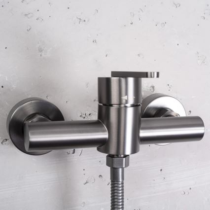 REA-B5503 - Set de duș cu baterie ONTARIO, titan