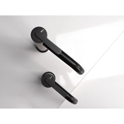 REA-B5508 - Baterie pentru lavoar ONTARIO 30 cm, neagră