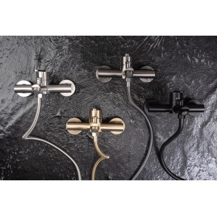 REA-B5513 - Set pentru cadă cu baterie ONTARIO, auriu periat