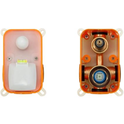 REA-B6440 - Set pentru cadă LUNGO cu baterie încastrată, alb mat