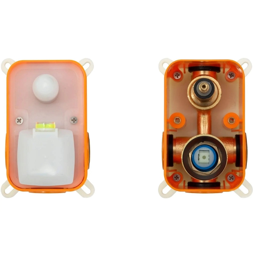REA-B6440 - Set pentru cadă LUNGO cu baterie încastrată, alb mat