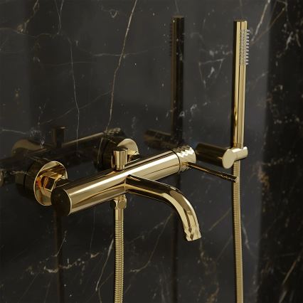 REA-B6448 - Set pentru cadă LUNGO DIAMOND, auriu