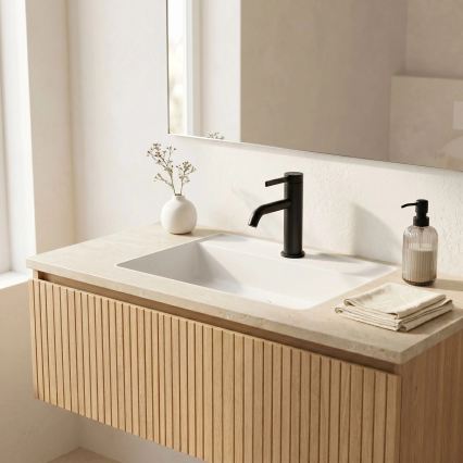 REA-B6531 - Baterie pentru lavoar RIVO, 16,5 cm, negru
