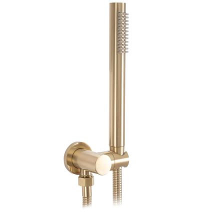 REA-B7503 - Set pentru cadă LUNGO cu baterie încastrată, auriu periat