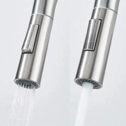 REA-B7563 - Baterie pentru chiuvetă cu duș extractibil și filtru ECO FRESH, 37,5 cm, nichel