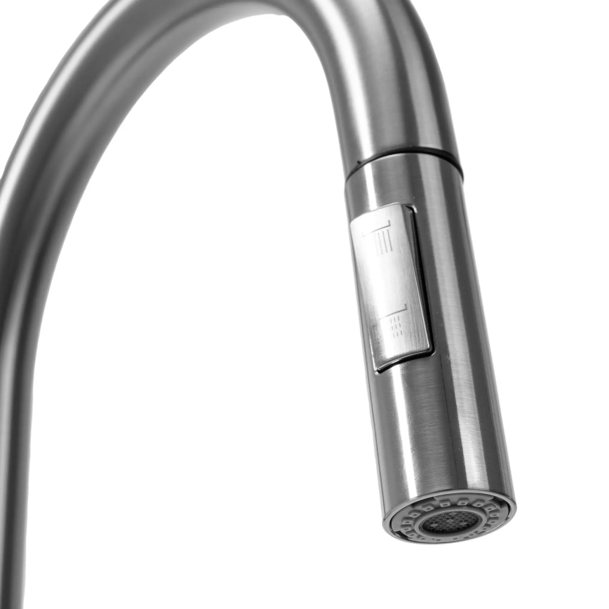 REA-B7563 - Baterie pentru chiuvetă cu duș extractibil și filtru ECO FRESH, 37,5 cm, nichel