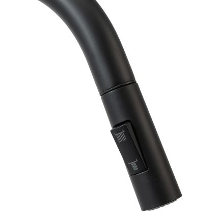 REA-B7564 - Baterie pentru chiuvetă ECO FRESH, cu duș extractabil și filtru, 37,5 cm, negru mat