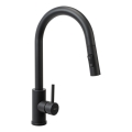 REA-B9147 - Baterie pentru chiuvetă FRESH cu duș extractabil, 39,5 cm, negru mat