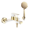 REA-B9932 - Set pentru cadă BLOOM alb mat/auriu