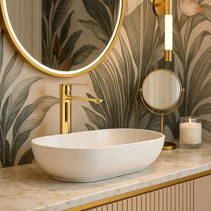 REA-B9983 - Baterie pentru lavoar STORM, 29,5 cm, aurie