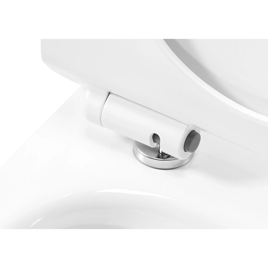 REA-C1400 - WC suspendat CARTER RIMLESS cu capac ceramică/albă