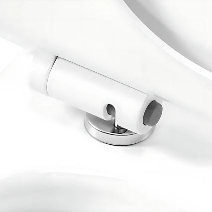 REA-C1652 - Toaletă suspendată GUSTAVO RIMLESS cu capac, ceramică/albă