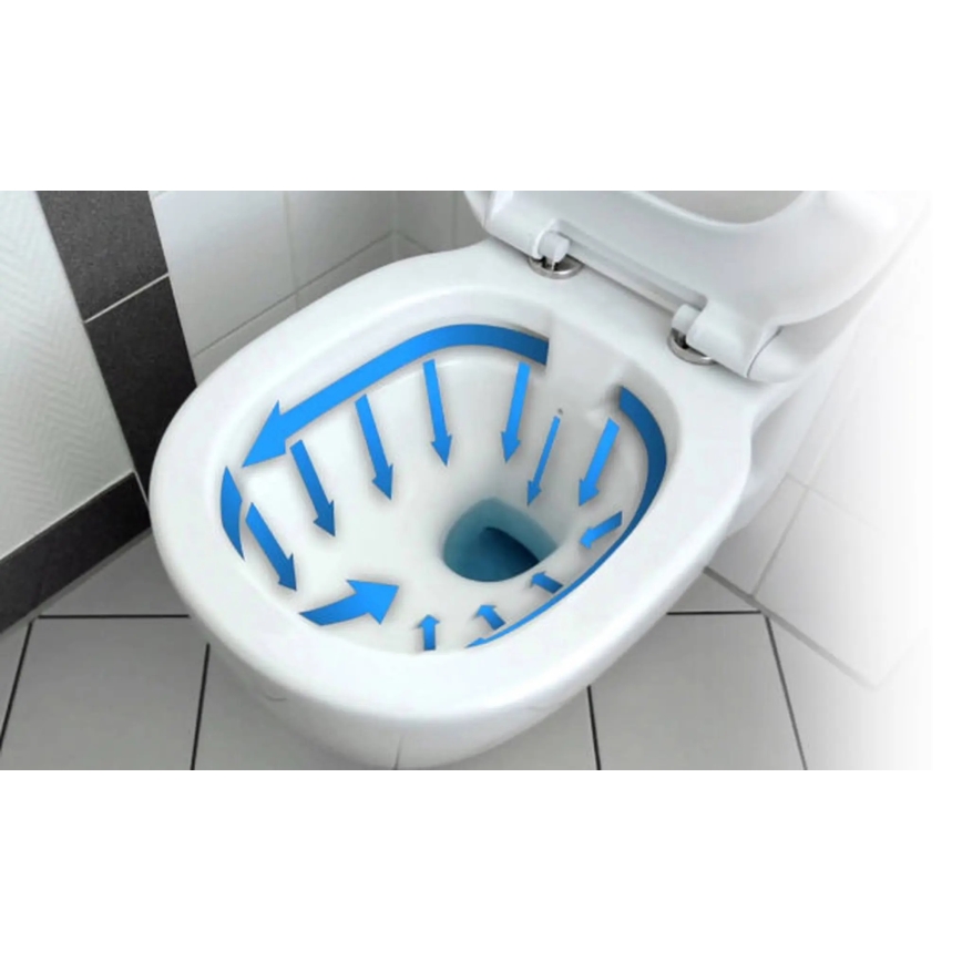 REA-C2760 - Vas WC suspendat CARLO FLAT MINI RIMLESS cu capac, ceramică, alb lucios