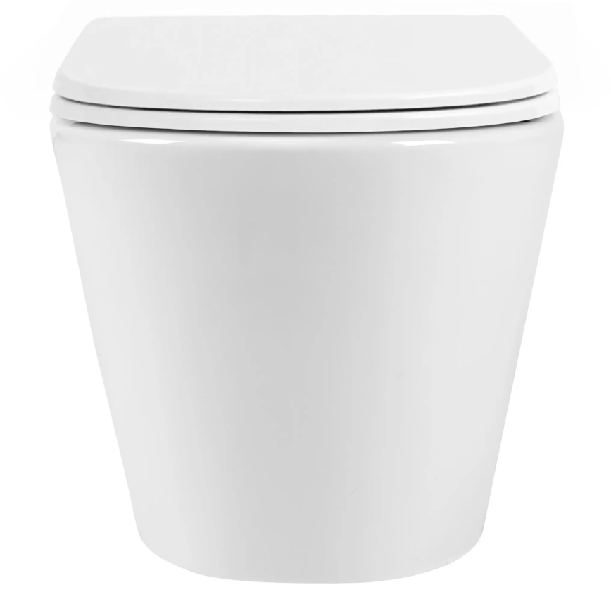 REA-C6800 - WC suspendat TITO TORNADO RIMLESS cu capac, din ceramică, alb