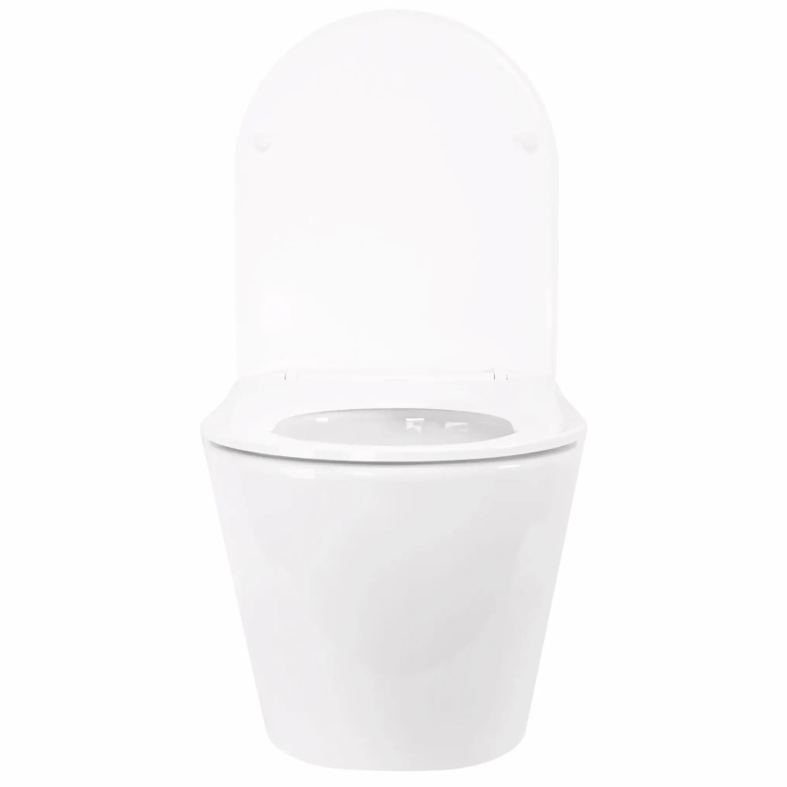 REA-C6800 - WC suspendat TITO TORNADO RIMLESS cu capac, din ceramică, alb