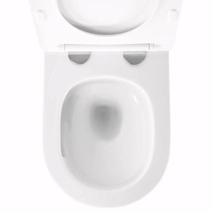 REA-C6800 - WC suspendat TITO TORNADO RIMLESS cu capac, din ceramică, alb