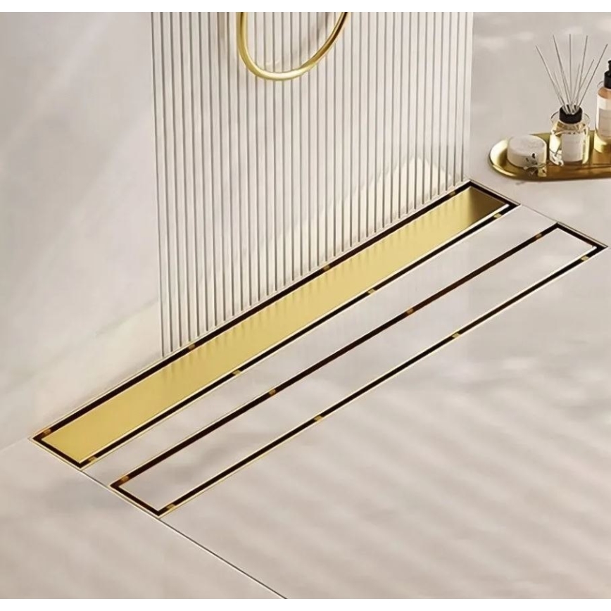 REA-G2562 - Rigolă de scurgere NEOX 70 cm, oțel inoxidabil/auriu