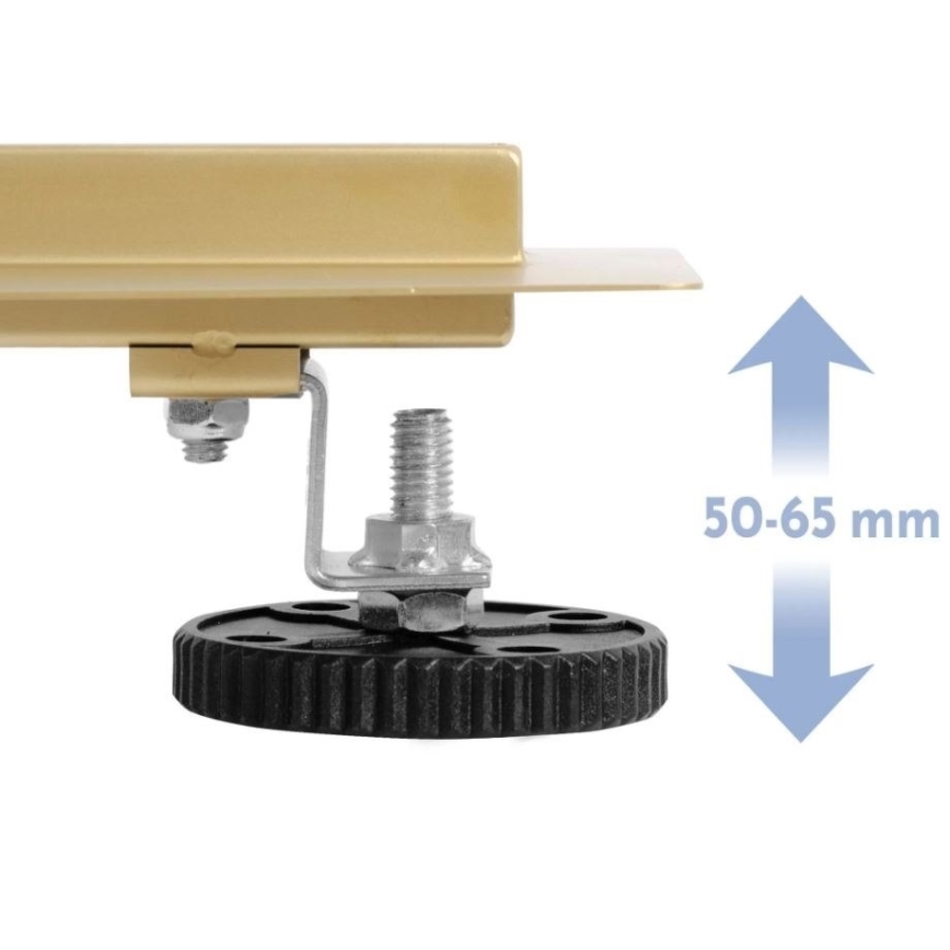 REA-G2562 - Rigolă de scurgere NEOX 70 cm, oțel inoxidabil/auriu