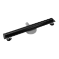 REA-G2710 - Rigolă de scurgere NEOX SLIM 80 cm oțel inoxidabil/negru
