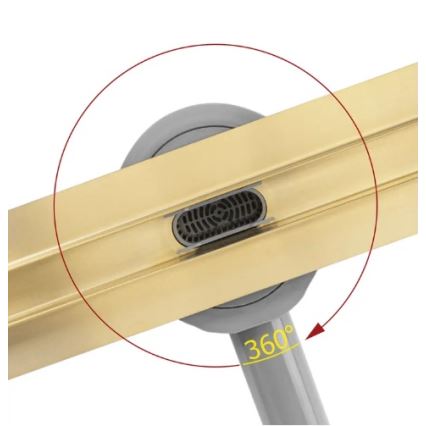 REA-G2714 - Canal de scurgere NEOX SLIM 70 cm, oțel inoxidabil – finisaj auriu periat