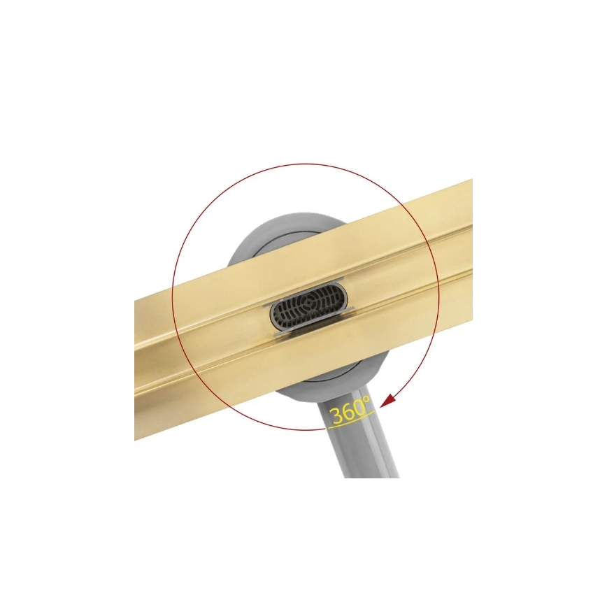 REA-G2714 - Canal de scurgere NEOX SLIM 70 cm, oțel inoxidabil – finisaj auriu periat