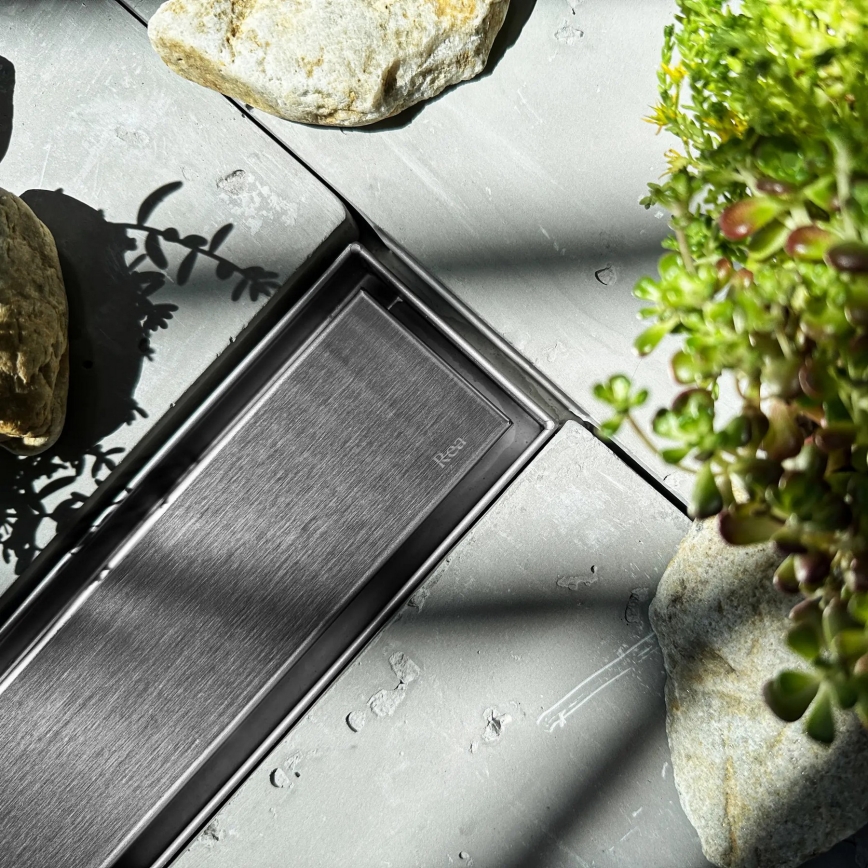 REA-G5806 - Rigolă de scurgere NEOX PRO 50 cm, finisaj nichel