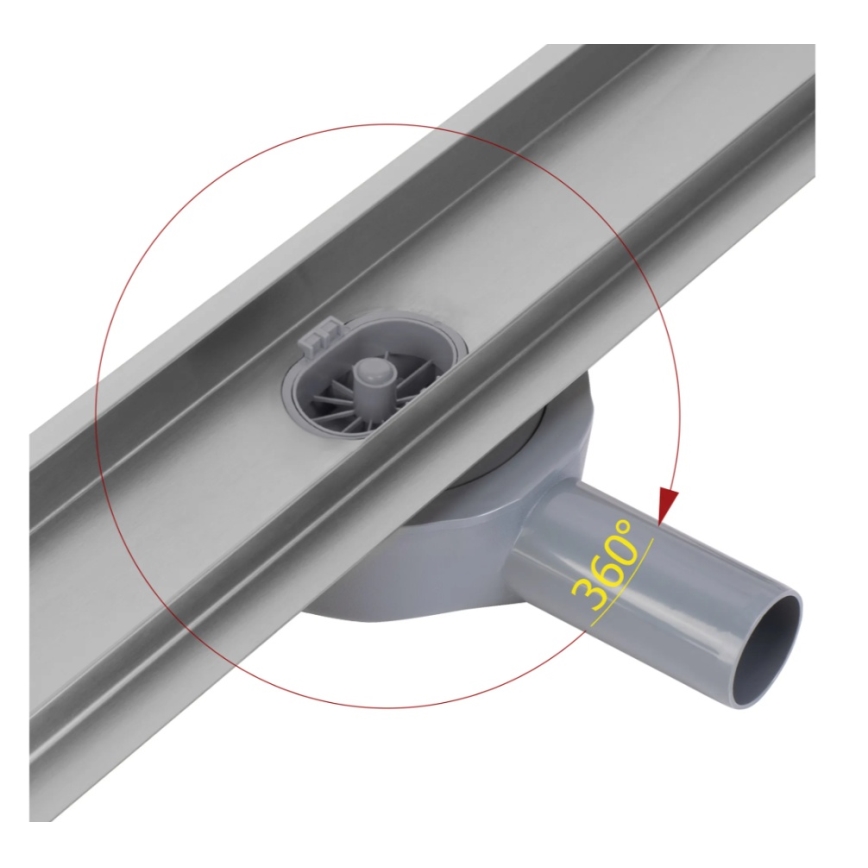 REA-G5807 - Rigolă de scurgere NEOX PRO, 60 cm, oțel inoxidabil