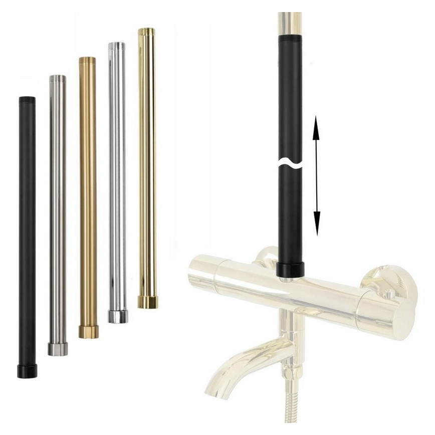 REA-K0891 - Bară de prelungire pentru set de duș/cadă, 51,5 cm, finisaj auriu periat