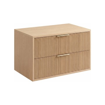 REA-M0409 - Dulap suspendat de baie sub lavoar MONO 80x48,5 cm bej