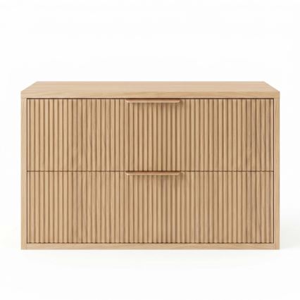 REA-M0409 - Dulap suspendat de baie sub lavoar MONO 80x48,5 cm bej