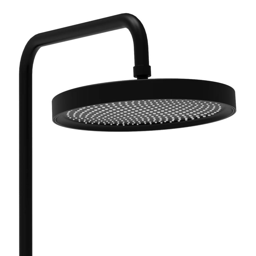 REA-P0360 - Set de duș cu baterie CREO, negru mat