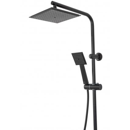 REA-P0636 - Set de duș BRAVO, negru mat