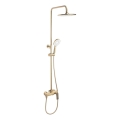 REA-P2400 - Set de duș AVALON cu baterie, finisaj auriu periat