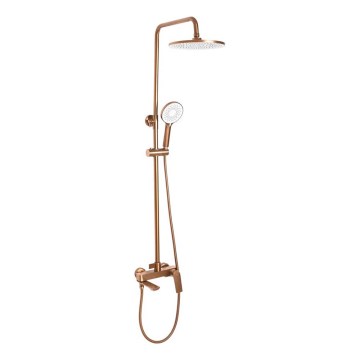 REA-P2418 - Set de duș cu baterie AVALON, cupru periat