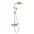 REA-P4121 - Set de duș BRAVO cu baterie, finisaj auriu periat