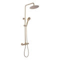 REA-P6602 - Set de duș VINCENT cu baterie termostatică, finisaj auriu periat