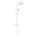 REA-P6608 - Set de duș cu baterie termostatică LUNGO, alb mat