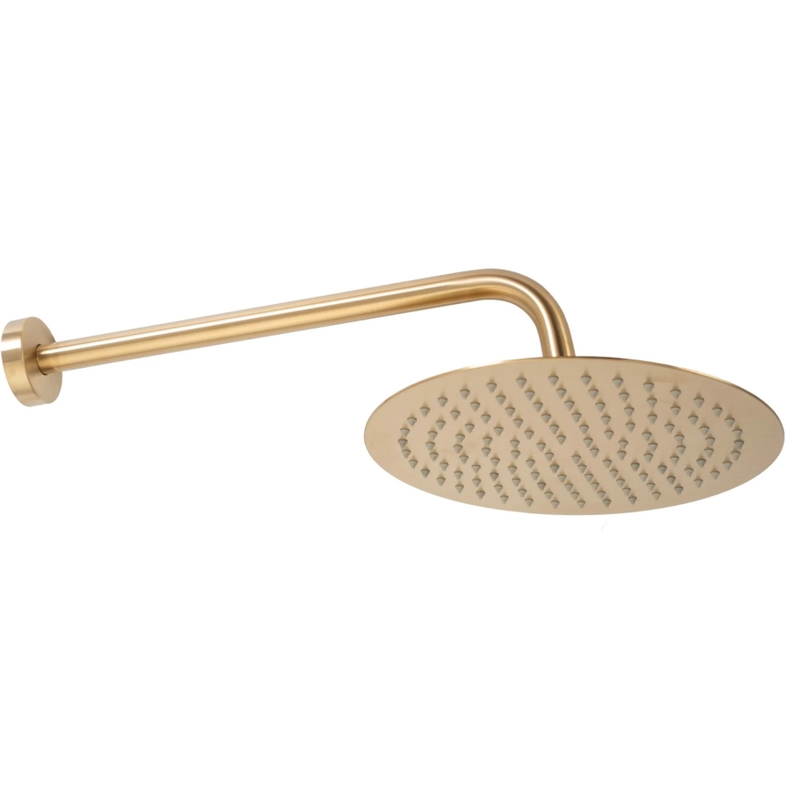REA-P6609 - Set de duș cu baterie încastrată LUNGO, finisaj auriu periat