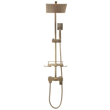 REA-P7050 - Set de duș JACK cu baterie, finisaj auriu periat