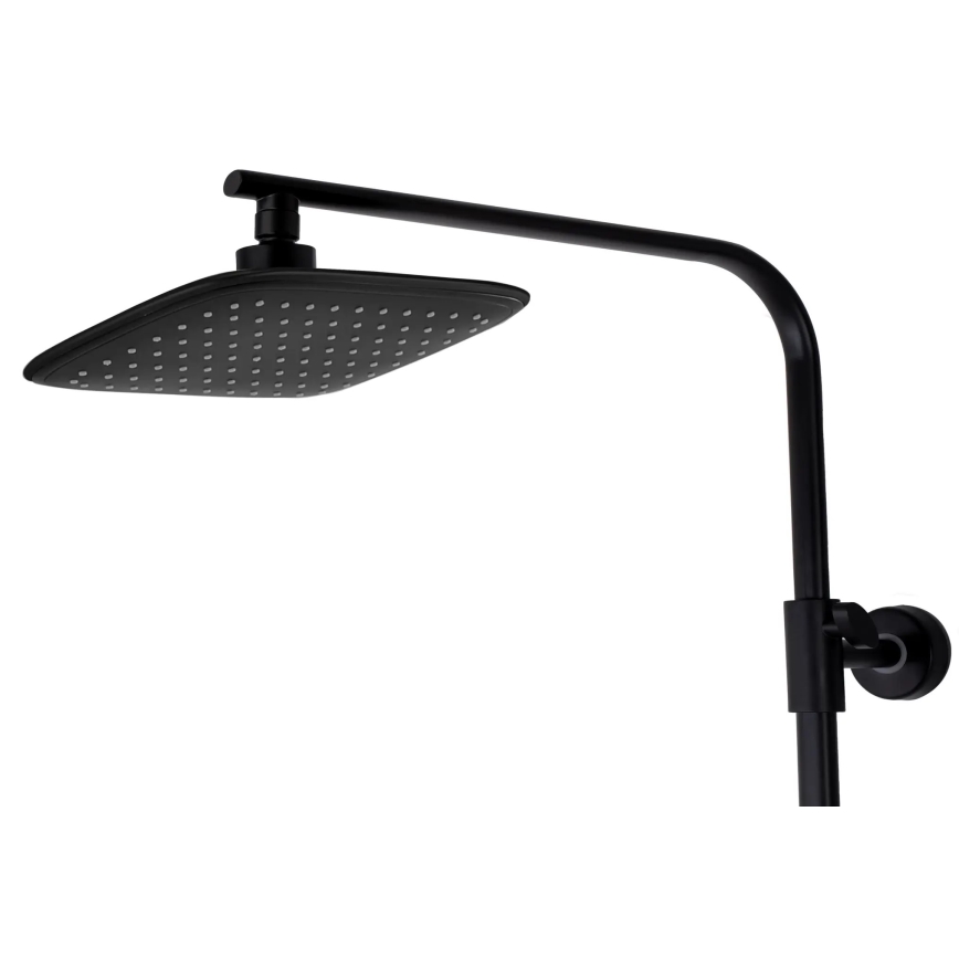 REA-P7101 - Set de duș cu baterie termostatică TOM, negru mat