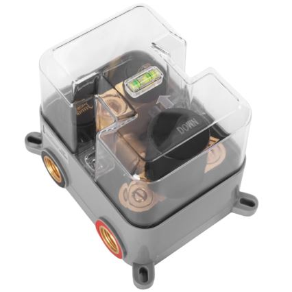 REA-P8551 - Set de duș LUNGO cu baterie termostatică încastrată, finisaj auriu periat