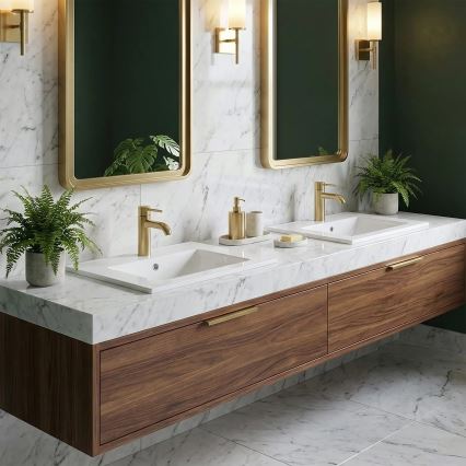 REA-U0040 - Lavoar încastrat DAFNE, 46,5 x 76 cm, ceramică, alb lucios