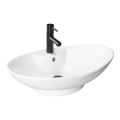 REA-U0160 - Lavoar ROSA pentru montare pe blat, 38,5 x 58,5 cm, ceramică, alb lucios