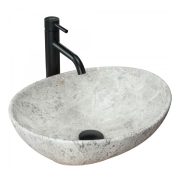 REA-U0165 - Lavoar pentru blat SOFIA 34,5x41 cm ceramică/piatră deschisă