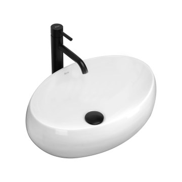 REA-U0462 - Lavoar pentru blat LINDA 34x48,5 cm ceramică/alb lucios