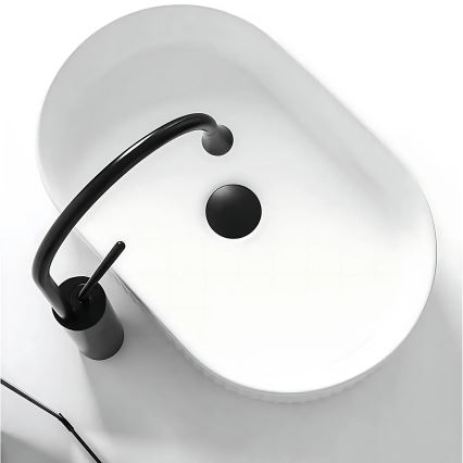 REA-U0603 - Lavoar de blat VANDA 31x49 cm ceramică/alb lucios