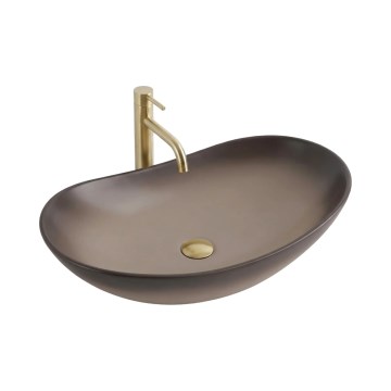 REA-U0626 - Lavoar pentru montaj pe blat ROYAL 36x62 cm ceramică/maro